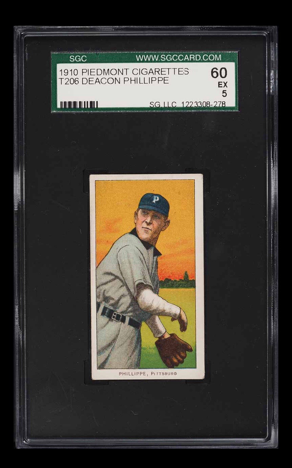 1909-11 T206 Deacon Phillippe Piedmont 