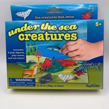 Toysmith Under the Sea Creatures Play Set w/ Slime & Figures – Ocean Toy 5+ NEW