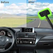 2 Pack Window, Windshield, Mirror, Screen Cleaning Tool Microfiber Glass Brush