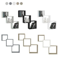 3pcs Cube Regal Wandregale Bücherregal Würfelregale Hängeregal Holzregal Choice