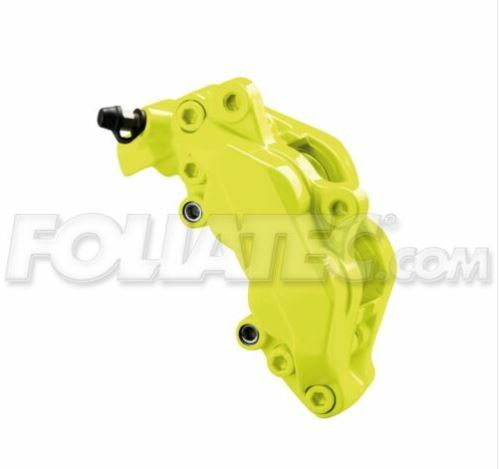 Kit peinture étrier jaune néon Foliatec rénovation freins Audi