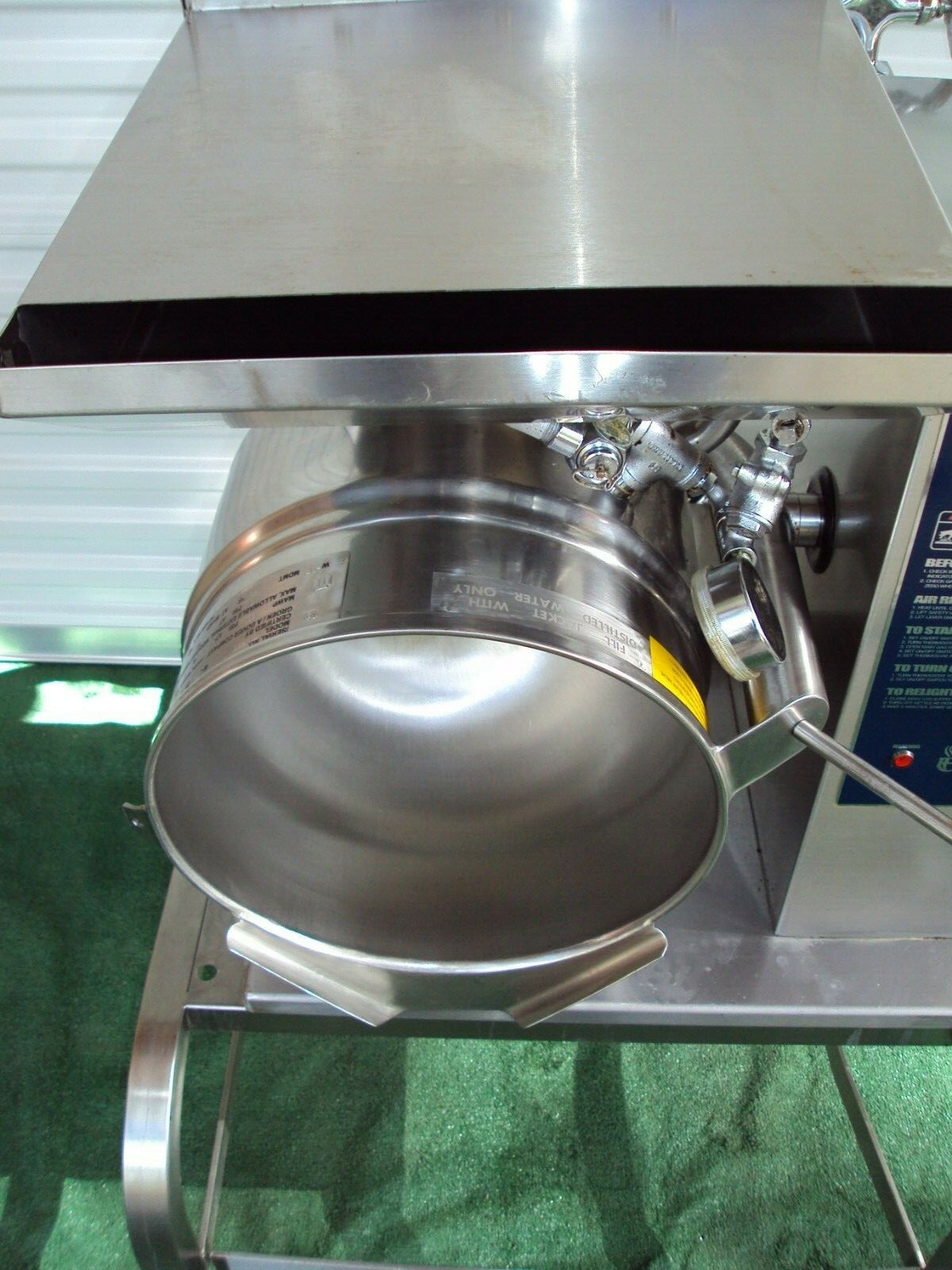 GROEN TDH/20 GAS STEAM JACKETED TILTING KETTLE STEAM KETTLE eBay