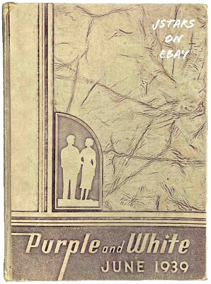 1939 ENGLEWOOD HIGH YEARBOOK, THE PURPLE AND WHITE, CHICAGO, IL, JUNE GRAD CLASS