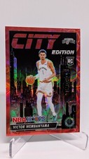 Victor Wembanyama 2023-24 Panini Hoops Premium Stock RC CITY EDITION RED  86/88