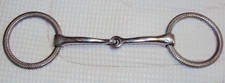 SHOWMAN Fancy Engraved Silver Show Snaffle Bit - BRAID DESIGN - 5 1/2" - GREAT