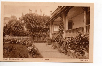 SCHWEIZ - SWITZERLAND - Kanton Freiburg - FRIBOURG Villa des fougeres Veranda
