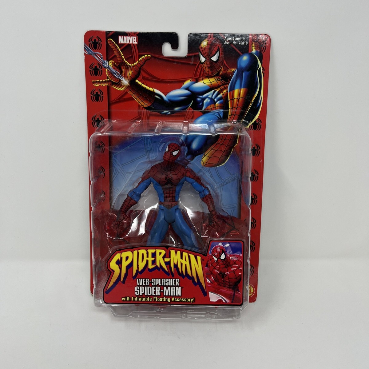 Vintage Toybiz Spider-man Web-Splasher Figure w/ Inflatable