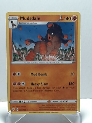 Mudsdale 097/185 Pokemon Vivid Voltage Fighting Rare New Fresh | eBay