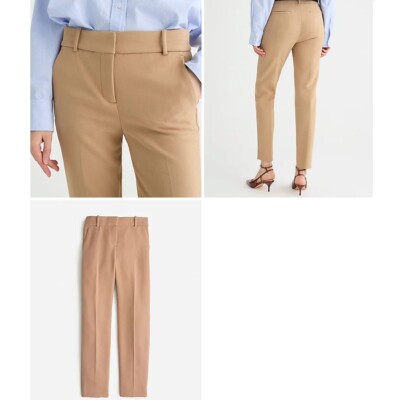 J Crew NWT Cameron Slim Crop Pant in Four Season Stretch Sz 10
