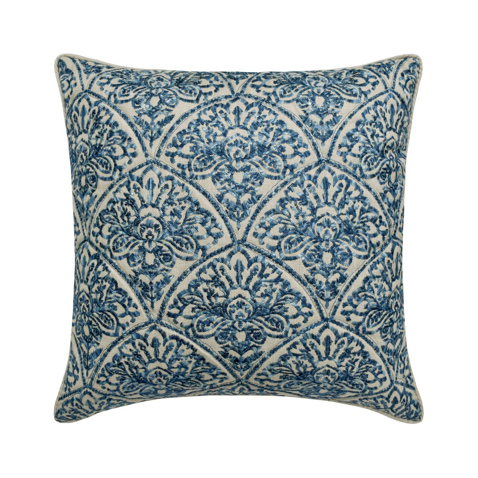 Blue Linen Quilted 16