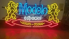 Modelo Especial Aztec Beer Bottle  24"x20" Neon Lamp Light Sign Bar Wall Decor