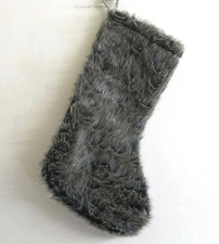 Faux Fur Smaller 13" Christmas Stocking