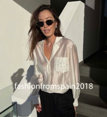 ZARA NEW WOMAN ZW COLLECTION EMBROIDERED POCKET SHIRT OYSTER WHITE