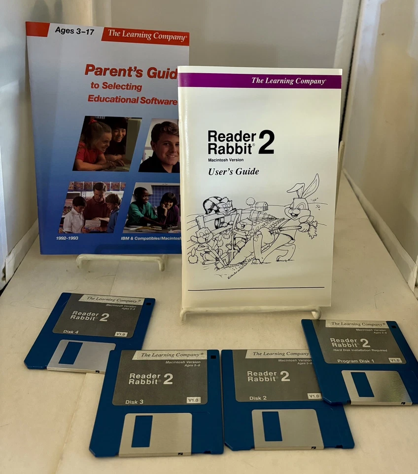Reader Rabbit 2 Ages 5-8 Homeschool Vintage Mac Educational - Big Box 3.5” Disk - Image 3 of 3