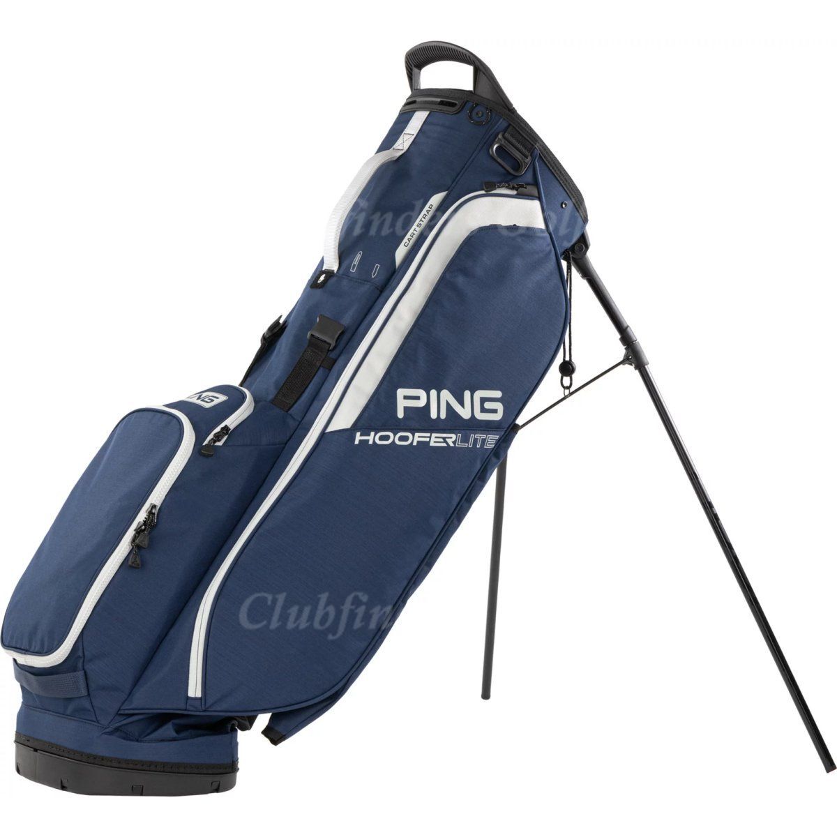 PING スタンドバッグ ネイビー Ping Hoofer Lite Heather Navy/Platinum 4-Way Golf Stand Bag w