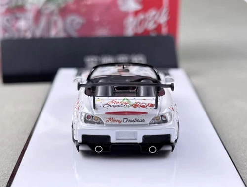 MicroTurbo MT 1:64 Honda S2000 Spoon 2024 Christmas Edition alloy car model - Picture 6 of 11