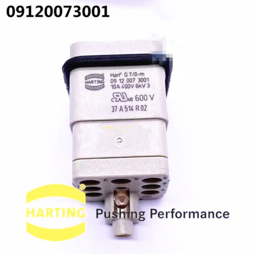 1pcs HARTING Connector 09120073001 HAN Q7/0-m INSERT MALE 7POS CRIMP 10A - Picture 1 of 6