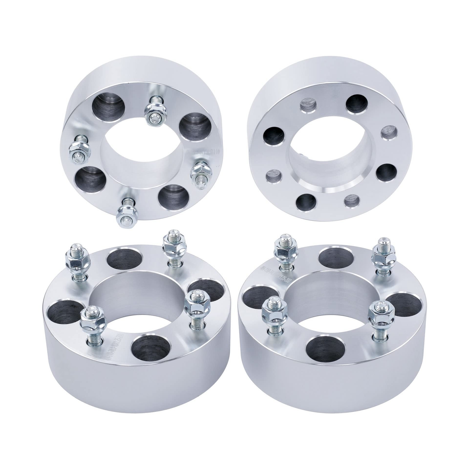 DCVAMOUS 4PC 4x110 to 4x137 ATV UTV Wheel Adapters 2 Inch with 10x1.25