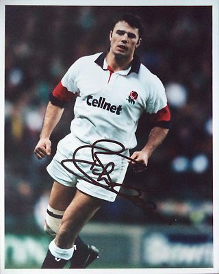 CLARKE, BEN – 1996 ENGLAND RUGBY UNION AUTOGRAPHED COLOUR PHOTOGRAPH | eBay