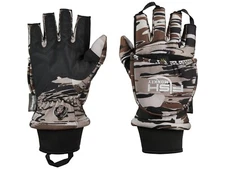 Fish Monkey Tundra II Insulated Half Finger Camo Fishing Gloves XL/2XL