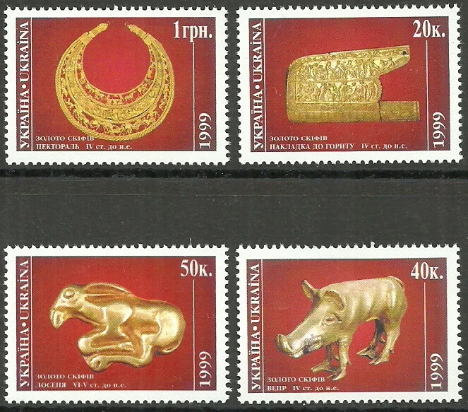 Ukraine - Skythengold Satz postfrisch 1999 Mi. 297-300 - Bild 1 von 1