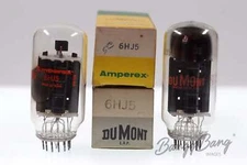 2 Vintage Mix 6HJ5 Compactron Beam Power Pentode TV Valve- BangyBang Tubes