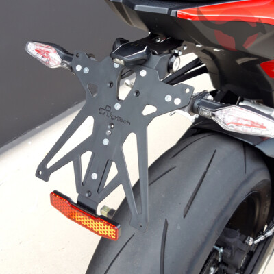 VERSTELLBARER KENNZEICHENHALTER [LIGHTECH] - BMW S 1000 RR (2019-2024) - COD.KTARBM111