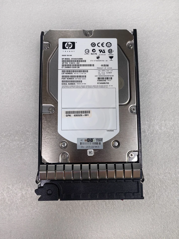 HP M6612 583717-001 450GB 6Gb SAS 15K RPM LFF 3.5" AP871A SERVER HARD DRIVES HDD - Image 2 of 4