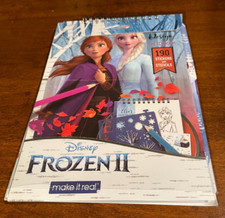 DISNEY FROZEN II FASHION DESIGN SKETCHBOOK Coloring Book Stencils Make It Real
