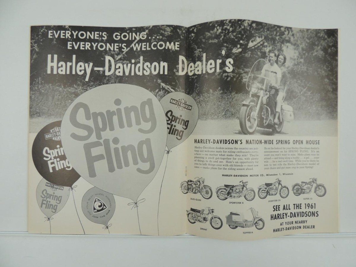 Vintage March 1961 American Motorcycling Magazine BSA Super Rocket