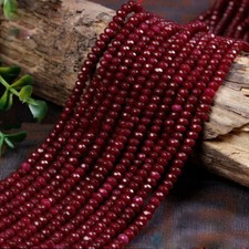 2x4mm 4x6mm 5x8mm Faceted Brazil Red Jade Rondelle Gemstone Loose Beads 15" AAA 