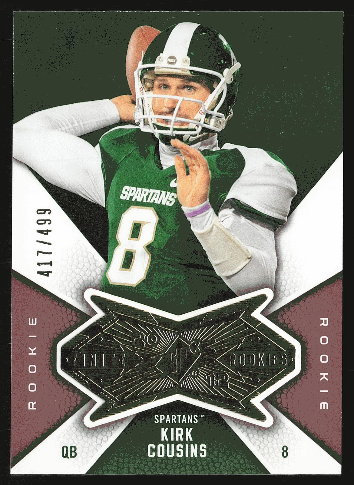 Kirk Cousins SPx Finite Rookies #FKC Base