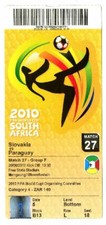 Ticket WC 2010 #27 Slovakia - Paraguay