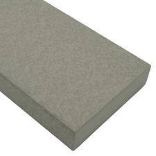 BuyPlastic Tangent Poly Lumber - Light Gray, 2x6 (1.5" x 5.5"), 36" L
