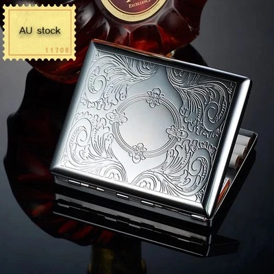Cigarette Case stainless Steel Hold Cigarettes AU Stock - image 1 of 4