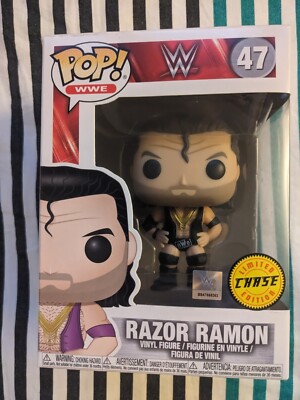 Funko Pop! Razor Ramon CHASE #47 NWO Scott Hall WWE WCW + Pop Protector