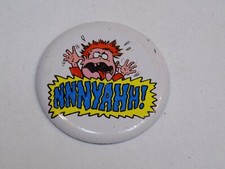 Nnnyahhh! Pin Gritando Bebé Niño Llorón Vintage Antiguo Metal Botón Redondo Pinback