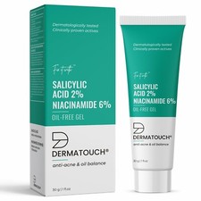 Dermatouch Salicylic Acid 2 Niacinamide 6 Anti-Acne Oil-Free Gel For Active Ac