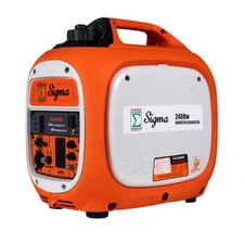Sigma 2400 Watts Super Silent Inverter Generator Paralleled Ready RV W/CO Alert
