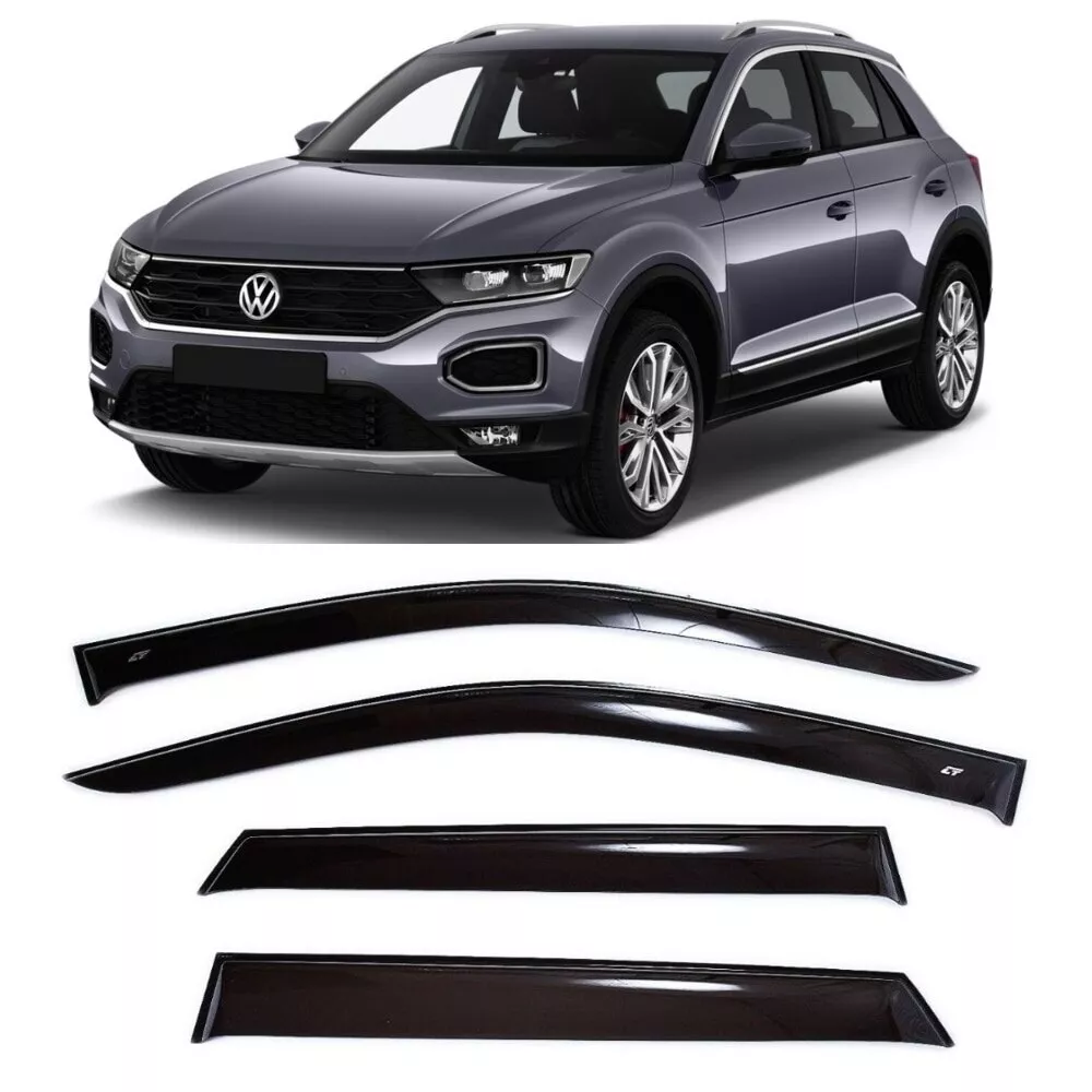 For VW T Roc TRoc 2017 Side Window Wind Visors Sun Rain Guard