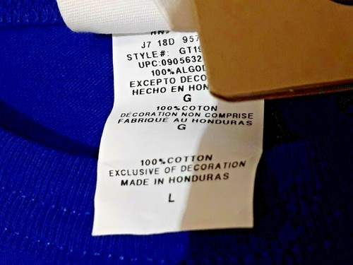 Champion Men's Short Sleeve T-Shirt Heritage Tee Size Large Blue 100% Cotton NWT - Picture 7 of 8