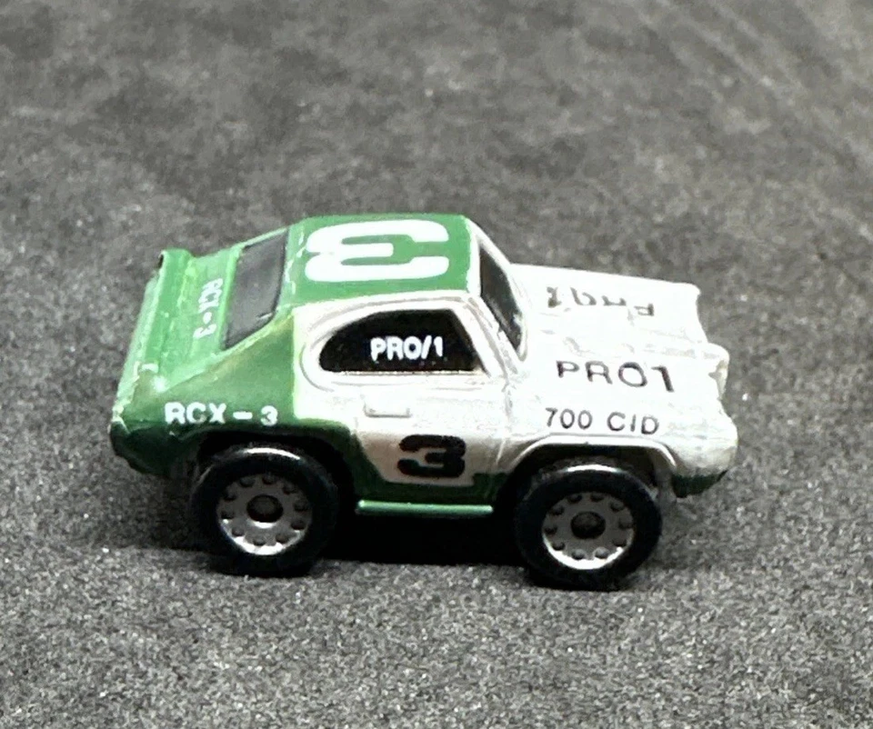 Micro Machines ‘68 Pontiac GTO White & Green #3 Version 1, 1986 Galoob Vintage - Image 2 of 4