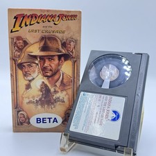 Indiana Jones and the Last Crusade BetaMax BETA  89 Paramount Tested Disney Rare