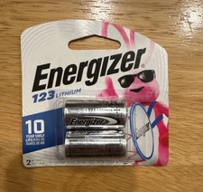 Energizer 3V Photo 123 Lithium Battery - Pack of 2