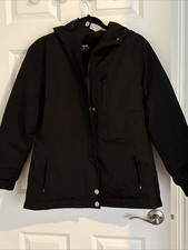 Hurley Damen Skijacke schwarz mit Kapuze HUR039BLK Größe M