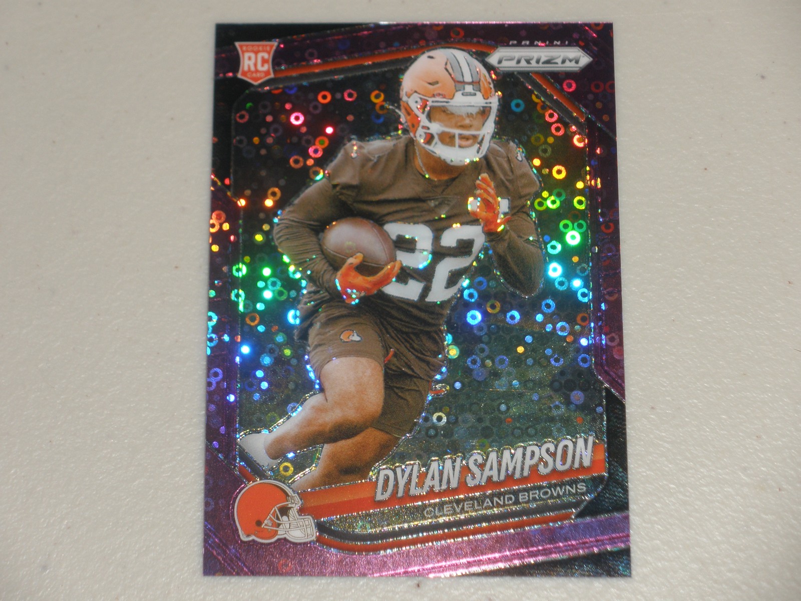 2025 Panini Prizm No Huddle Purple Prizm #365 Dylan Sampson 50/75 Rookie RC
