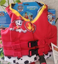 NEW Paw Patrol Kids Trainer Life Jacket SwimWays Marshall Swim 33-55 Lbs