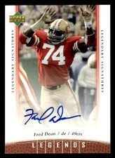 2006 Upper Deck Legends Football #94 Fred Dean Signed Autograph (no COA)