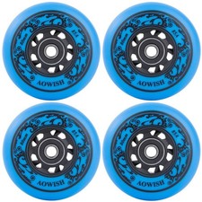 Inline Skate Wheels, Outdoor Asphalt Formula, 4-Pack Blue, 80mm  85A SHR R...