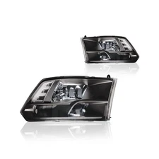 Headlight Assembly, Compatible with 2009-2018 Dodge Ram 1500/2010-2018 Ram 25...